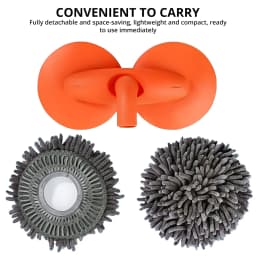1X Car Cleaning Wash Multipurpose Kit Microfiber Brush Mop Sponge Wipe Auto Home Tools Universal Clean Accessories Yellow Gray