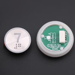1PCS Applicable to KONE elevator With Braille button Number button 853343H02 863223H03 Glow white Opening diameter 32mm