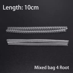 4pcs/lot Transparent Spiral Based Ring Tools Spring Coil Ring Size Adjuster Guard Tightener Reducer Resizing Tool For Jewelry