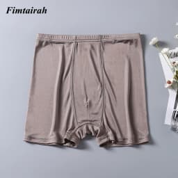 6A Mulberry Silk  flat corner pants,  Men's silk flat corner pants, men's mulberry silk underwear, silk knitted shorts,