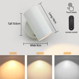LED Modern Minimalist Remote Charging Wall Lamp 5200mAh Magnetic Suction Installation Touch 3-Color Bedroom Living Room Lighting