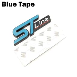 New Metal Red Blue ST line Sticker Car Head Emblem Badge Chrome Sticker for FORD FIESTA FOCUS MONDEO Auto Car Styling