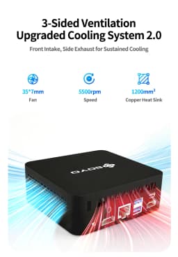 SOYO Mini PC Y5 Intel Core i3 4th Gen Processor 8GB RAM 128GB SSD Windows 10 Mini Desktop Computer Multi-Screen 4K Output WiFi & Bluetooth 4.2 USB-C RJ45 Ethernet Compact Small PC for Home Office Business Daily Use