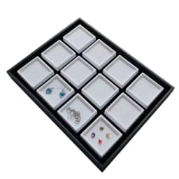 Diamond Jewelry Storage Box Stone Gem Jewellery Packaging Box 3cm/4cm/5cm Counter Gemstone Organizer Charms Diamond Display Tray