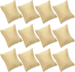 12 Pack Small Black Watch Pillow Velvet Bracelet Pillow Jewelry Displays Watch Bracelet Bangle Cushions Stand for Boxs