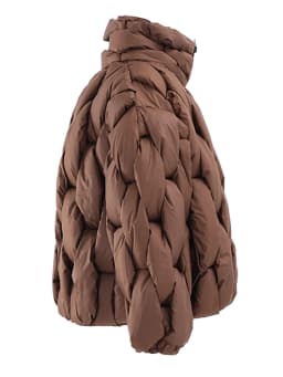 [EAM] Brown Thick Big Size Keep Warm Cotton-padded Coat Long Sleeve Women Parkas Fashion Tide New Autumn Winter 2026 CP3464