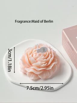 3D Peony Aromatic Candle Creative Flower Shape Aromatherapy Wedding Decor Gifts Box Valentine's Day Scented Souvenir Ornament