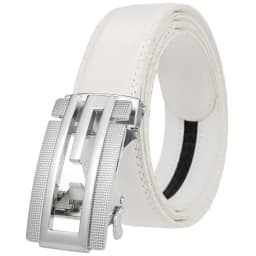 3.5cm New Men's Leather Belt Alloy Automatic Buckle Business Leisure Youth Middle-aged and Elderly Belt Designer Belt for White