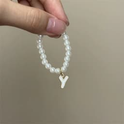 For Mini Labubu Pendant Accessories Letter Pearl Necklace For 4.0 Labubu Pin for Love Series Doll Accessories Dolls' Decoration