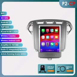 Android Car Radio for Ford Mondeo 4 Galaxy 2006 - 2010 Multimedia Stereo 9.7inch Vertical Screen Carplay Auto Android Headunit
