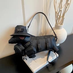 2026 Novelty 3D Dachshund Shaped Bag for Women with Mini Hat Buckle Design Cartoon Crossbody Streetwear Fashion Shoulder Purse
