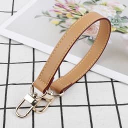 Genuine Cow Leather Short Shoulder Strap 38cm Handbag Handle 1.8cm Wide Bag Handles DIY Replacement Solid Color Female Bag Strap