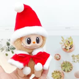 Mini Doll'S Clothes Outfit Accessories For Labubu Idol V1 V2 Christmas Cookie Man Sweater Hat New Year Clothes Gift