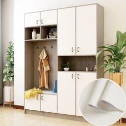 Skin Feel Thick Waterproof PVC Self Adhesive Wallpaper Muebles Furniture Renovation Oil Proof Kitchen Cabinets Armoire Stickers