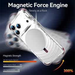 For Magsafe Magnetic Wireless Charge Cover For iPhone 18 17 Pro Max iPhone 18Pro Case Luxury Clear Transparent Shockproof Fundas