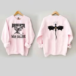Vintage Fourth Wing Sweatshirt Dragon Rider 2 Side Print Basgiath War College Hoodie Empyrean Series Fantasy Bookish Sweatshirts