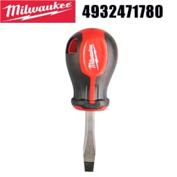 Milwaukee 4932471787/4932471780 Tri-Lobe Grip Stubby Screwdriver Set PH2 x 45mm/SL 1.2x6.5x45mm