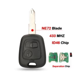 jingyuqin Remote Car Key 433mhz ID46 For aygo Peugeot 106 107 206 306 307 207 407 Partner For Citroen C1 C2 C3 C4 Saxo Picasso