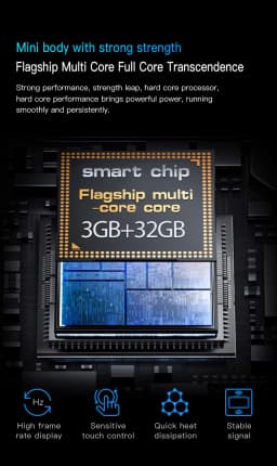 Mini24 3.0-inch Android Mini Smartphone 3GB RAM 32GB ROM Dual SIM Dual Standby 3G Mobile Phone Google Play Store