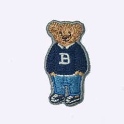 Cute Bear Embroidered Patches Iron on Sewing on Cartoon Patch for Clothing DIY Applique Decorative Emblem Accessories Stickers