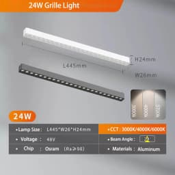 Ultra Slim Magnetic Track Light 6mm Surface Mounted Ceiling Rail Home Flood Grille Spot DC48V Modern LED Lamp Black White