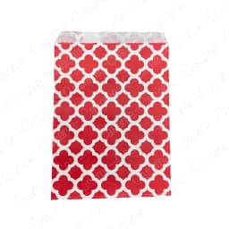 50 pcs 5x7 inch Paper Bag Four Leaf Clover Polka Dot Wavy Kraft Paper Bag Mixed Cookies Candy Gift Wrapping Bag For Christmas