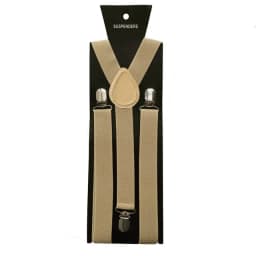 Solid Color Elastic Leather Suspenders Clip-on Buckle Men Straps Adjustable Elastic Y-Back Braces For Wedding Suit Accessories