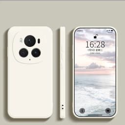 Luxury Square Liquid Silicone Phone Case Cover For Honor Magic6 Magic 6 Pro 6Pro Magic6Pro 5G Soft Candy Color Back Cover