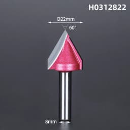 HUHAO 6mm Shank V Shape Wood Router Bit 60 90 120 150 Degrees 3D Engraving Bit Carbide End Mill for Wood MDF Cutting Slotting