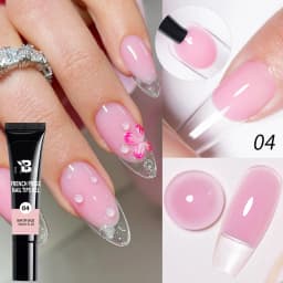 AWStorG Hema Free Poly Nail Gel 30ML Acrylic Gel Finger Extension Transparent Nail Art Extension Quick Building Soak Off UV