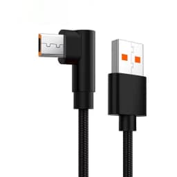 90 Degree Elbow Micro USB 2.4A Fast Charging Data Cable V8 Mobile Phone For Samsung Xiaomi Android Quicked Charger Cord 1m/2m/3m