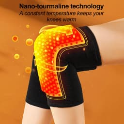 2PCS New Self Heating Knee Braces Sleeve Tourmaline Knee Support Far Infrared Keep Warm Knee Pads for Joint Pain Relief
