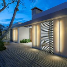 IP65 Waterproof Long LED Wall Lamp 110V 220V Outdoor Garden Villa Porch Indoor Decor Lighting Exterior Wall Sconce
