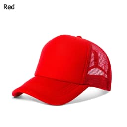 1PC Fashion Unisex Plain Baseball Cap Adjustable Trucker Flat Visor Cap Snapback Mesh Curved Men Women Casual Sun Summer Hat