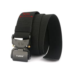 KOLBER 2024 5cm Elastic Belt for Men Aluminum Buckle Quick Release Outdoor Casual Wide Belt 2 Inch Military Tactical Girdle Male