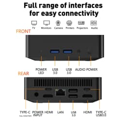 NEW Mini PC Gamer Computer Intel Core i7-8650U 32GB RAM 1/2TB SSD FHD Bluetooth WiFi6 TYPE-C Windows 11 Gaming Office 4K HDMI