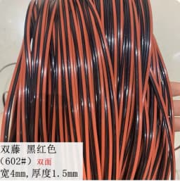 10 Meters PE Wood Color PE Flat Gradient Synthetic Rattan Material Weaving Plastic Cane For Outdoor Chair Table Basket