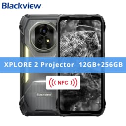 Blackview XPLORE 2 Projector 5G AI Rugged Phone 6.73” 3.2K AMOLED Display Dimensity 8300 20000mAh 120W Charger Cellphone