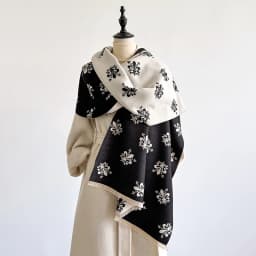 Elegant Paisley Pattern Scarf Imitation Cashmere Soft Warm Versatile Shawl Coldproof Windproof Blanket Scarf for Autumn Winter