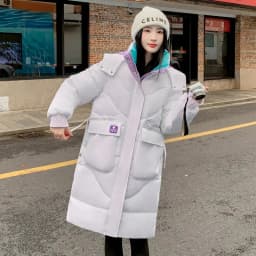 Oversized Winter Hooded Parker Women Down Jacket 2026 New Thicken Cotton Padded Coat Fashion Long Overcoat Female Warm Parkas