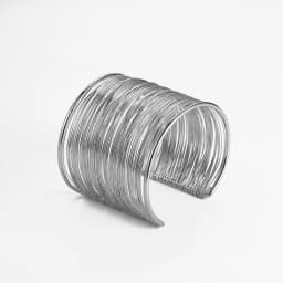Vintage Punk Layered Wide Wire Cuff Bangle Bracelets for Women Exaggerated Gold Silver Color Metal Bangle Female Trendy Jewelry
