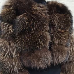 Women's Fur Coat - Winter Women's Warm Natural Raccoon Fur Coat - Fashionable Luxury Mainstream Brand Genuine Leather Coat