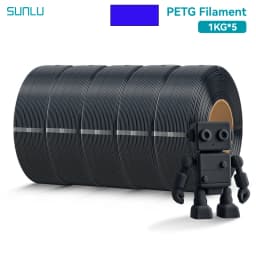 SUNLU 5KG PLA/PETG/ High Speed Matte PETG Filament 1.75mm 1KG Without Tray 3D Printer Filament for 3D Printer,Refll Filament