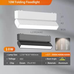 Ultra Slim Magnetic Track Light 6mm Surface Mounted Ceiling Rail Home Flood Grille Spot DC48V Modern LED Lamp Black White