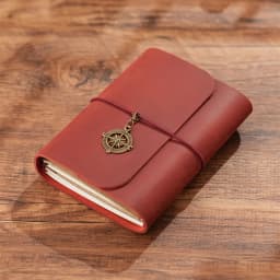A5 Three Fold Journal Real Leather Notebook Refillable Vintage Style Diary Traveler Note Books Back to School Gift