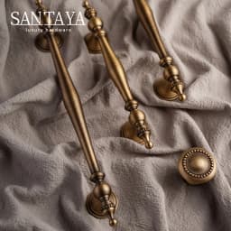 Santaya Bronze Solid Antique Brass Cabinet Handles Wardrobe Pull Cupboard Door Knob Kitchen Cabinet Handles Bronze Pulls