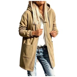 Long Zip Up Hoodie Women Fall Casual Oversized Hooded Sweatshirts Be Still Hoodies for Women