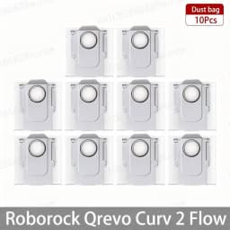 Roborock Qrevo Curv 2 Flow/Qrevo Curv 2 Flow Robot Vacuum Accessorie Main Side Brushe Mop Cloth HEPA Filter Dust Bag Spare Parts