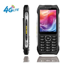 EAOR 336-4G Slim Rugged Phone IP68 Real Three-Proof Feature Phone Big Battery Dual SIM Keypad Phones with Glare Torch Telephone