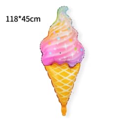 1 Piece Of Big Rainbow Smile White Cloud Donut Lce Cream Aluminum Mold Helium Balloon Children's Birthday Party Toy Decoration